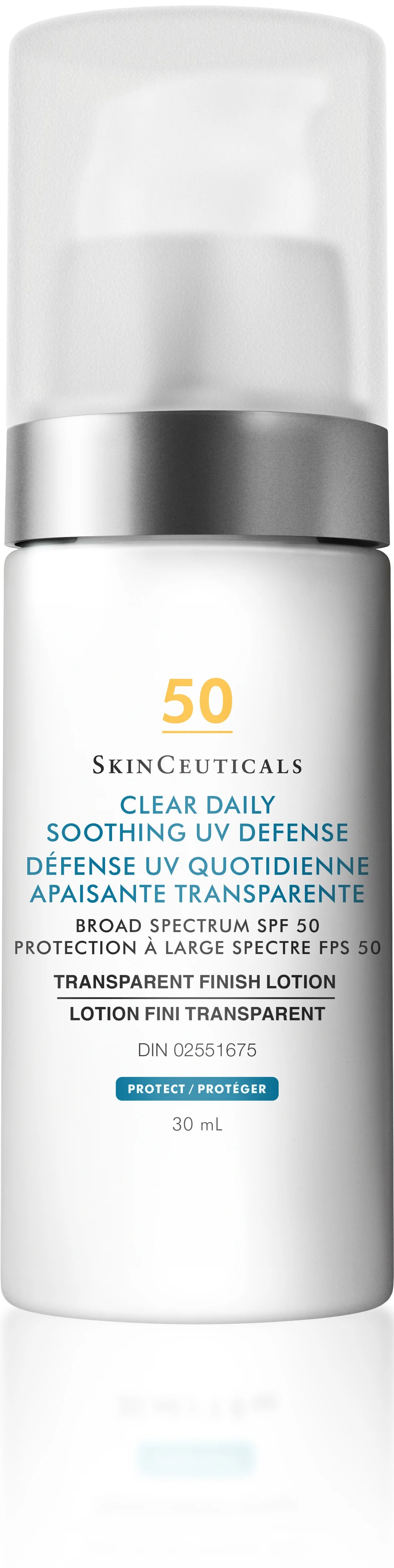 Clear Daily Soothing UV Defense SPF 50 from SkinCeuticals Availble To Purchase Online from The Remedy Lounge in Cornwall, ON