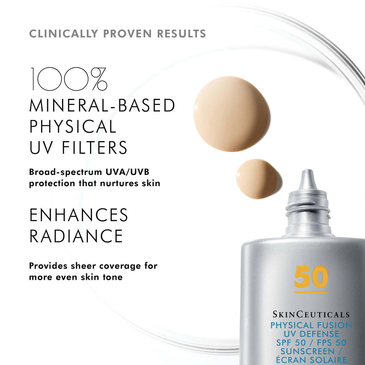 Physical Fusion UV Defense SPF 50 from SkinCeuticals Availble To Purchase Online from The Remedy Lounge in Cornwall, ON