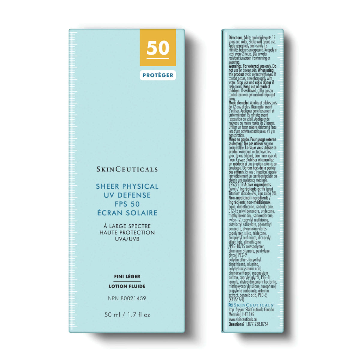 Sheer Physical UV Defence SPF 50  from SkinCeuticals Availble To Purchase Online from The Remedy Lounge in Cornwall, ON
